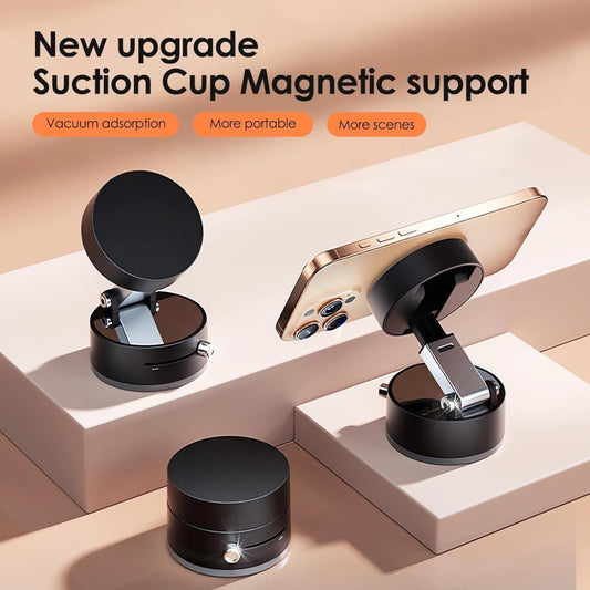 Magnetic Phone Holder – Foldable 360° suction mount with strong magnetic grip for hands-free use anywhere.