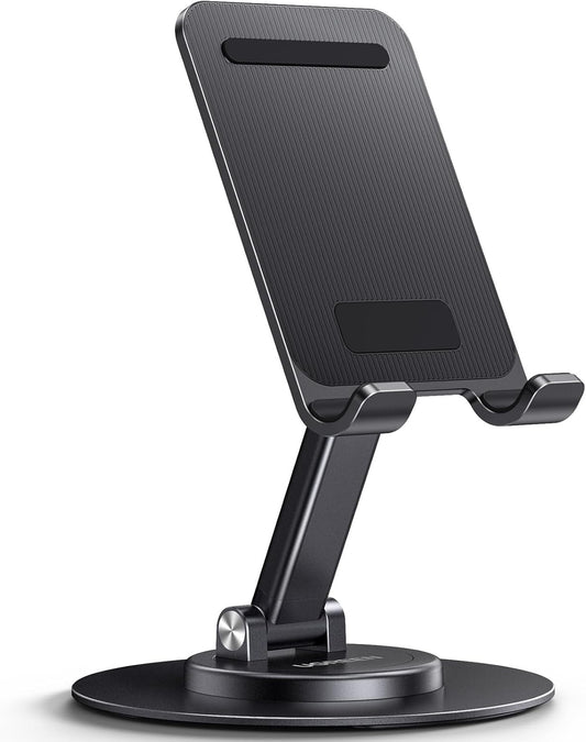 UGREEN Mobile Phone Stand 360° Rotatable, Foldable Mobile Phone Holder, Mobile Phone Stand Height Angle Adjustable Compatible with iPhone 17 16 15 14 13 12