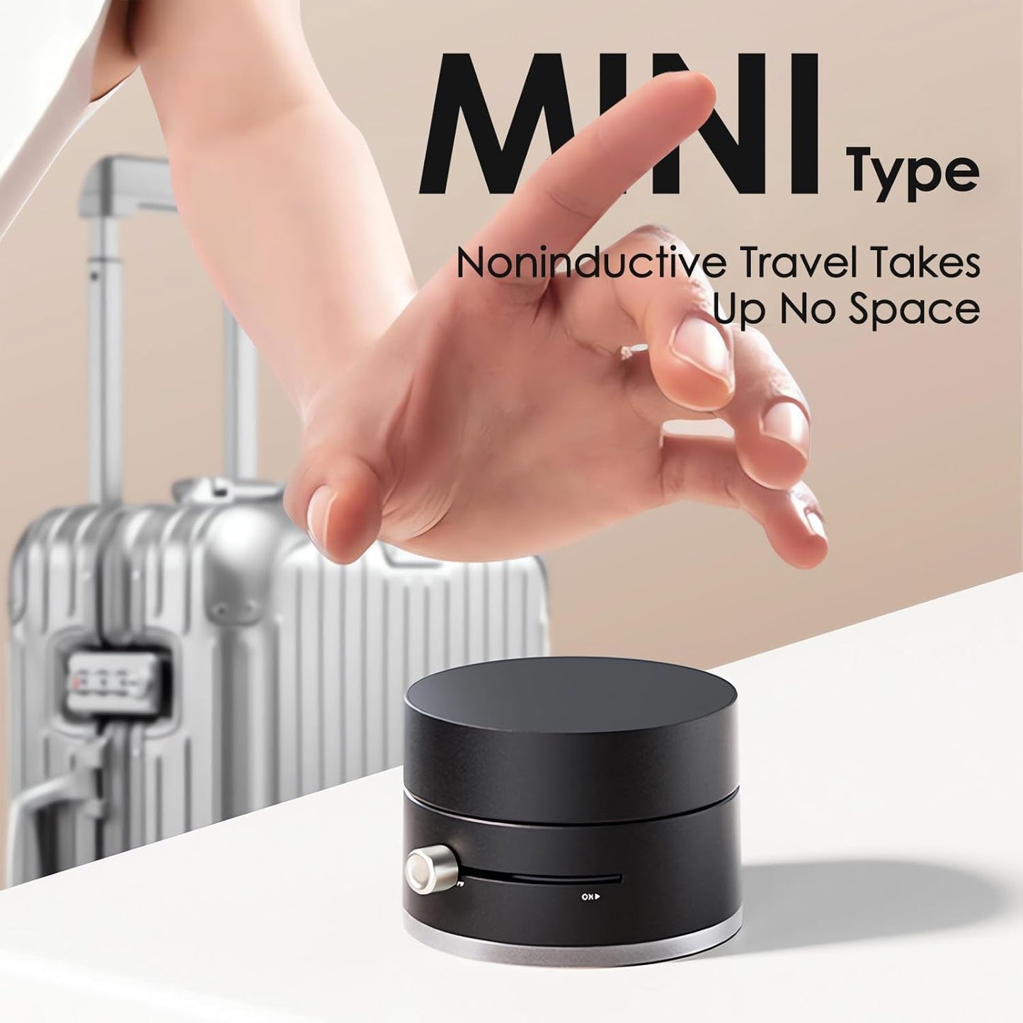 GadgetBite 360 Vacuum Magnetic Phone Holder Hands Free, Foldable Suction Mount, Strong Grip for Mirror, Shower, Gym, Car, Kitchen and Universal Magnetic Phone Stand - Black